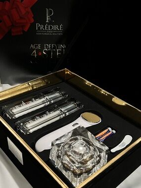 Age Defying 4-Step Set – White & Gold Women's Skincare Kit